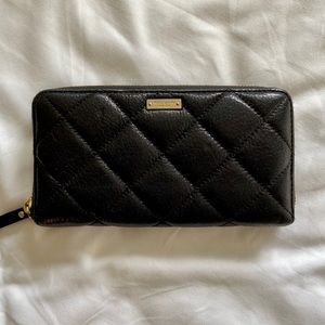 Kate Spade Black Quilted Wallet